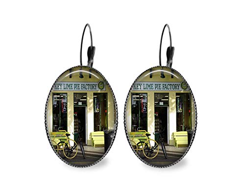 Key Lime Pie Oval Earrings