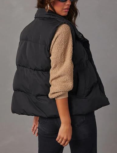 Fiona Jolin Puffer Vest Women Lightweight Winter Zip Up Stand Collar Sleeveless Puffy Jackets Padded Coats2