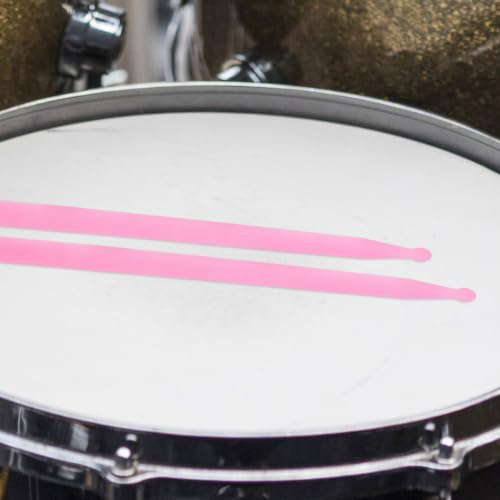 Baquetas para percusión de nylon fluorescentes rosas miniatura 6