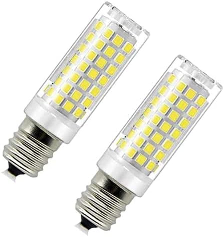 Microwave Oven Appliance 8W E17 LED Bulb (75W Halogen Bulb Equivalent) Dimmable Ceramic Body Appliance Bulb Microwave Oven Light Bulb (2-Pack , Daylight White 6000K)