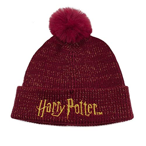 Bonnet Harry Potter bordeaux idéal pour vos sorties d'hiver et journées cocooning