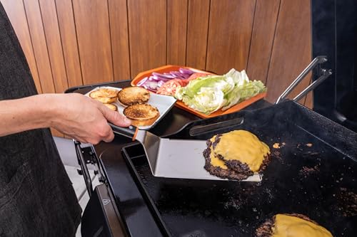 Traeger Grills Flat Top Burger Kit – XL Heavy-Duty Spatula & Cast Iron Burger Press for Smash Burgers, Perfect Sear & Griddle Cooking - image 8