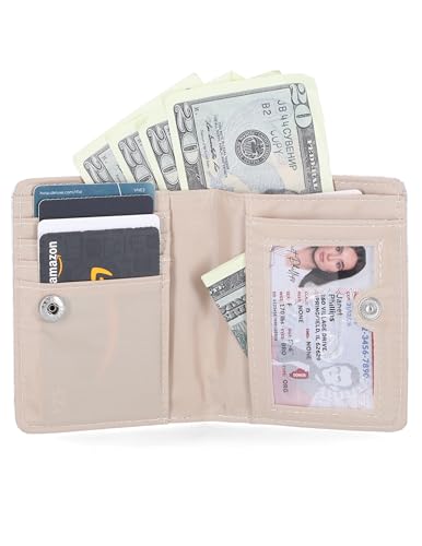 Mundi Mini Billfold Small Wallet for Women, Slim Credit Card Holder with Zipper Coin Pocket, Bifold Compact Womens Wallet with ID Window - Cottage Floral2