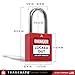 TRADESAFE Lockout Tagout Locks Set, 10 Red Keyed Alike Unlimited Grouping Safety Padlocks, 2 Keys Per Lock, OSHA Compliant Loto Locks for Lock Out Tag Out Kits