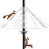 Squirrel Baffle for Bird Feeder Pole - Dynamic Steel...