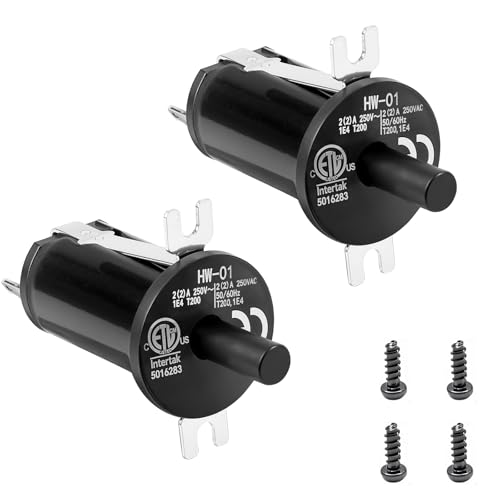 2 Pack Lid/Door Switch Replacement Kits, Masterbuilt Gravity Series 560/800/1050 XL Digital Charcoal Grill + Smokers with Mounting Screws