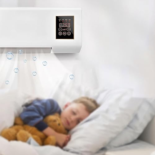 2023 New Large Air Cooler Fan, Wall Mounted Mini Cooling and Heating Fan with Remote Control, Household Timing Air Conditioners for Home, Bathroom, Bedroom, Office, Living Room - Thumbnail 4