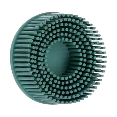 Cerdas abrasivas, Disco de cepillo abrasivo 12 piezas 2 pulgadas grano multicolor 50/80/120 1/4 vástago(12-Yellow)