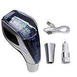 RYANSTAR RACING Touch-Activated Crystal Automatic Transmission Gear Shift Knob LED Illuminated Compatible with Most Cars Without Button-Operated Shifters