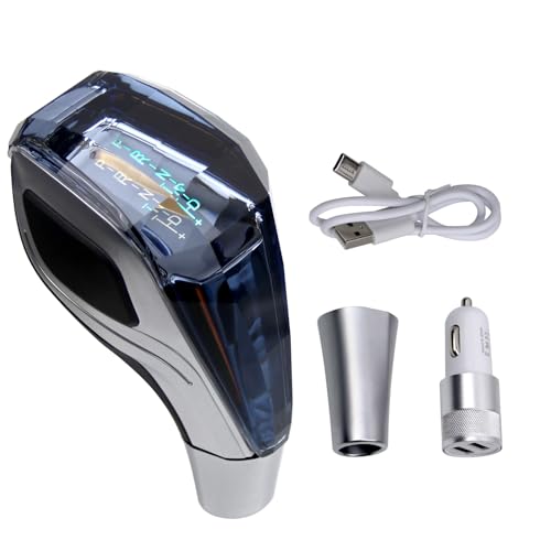 RYANSTAR RACING Touch-Activated Crystal Automatic Transmission Gear Shift Knob LED Illuminated Compatible with Most Cars Without Button-Operated Shifters
