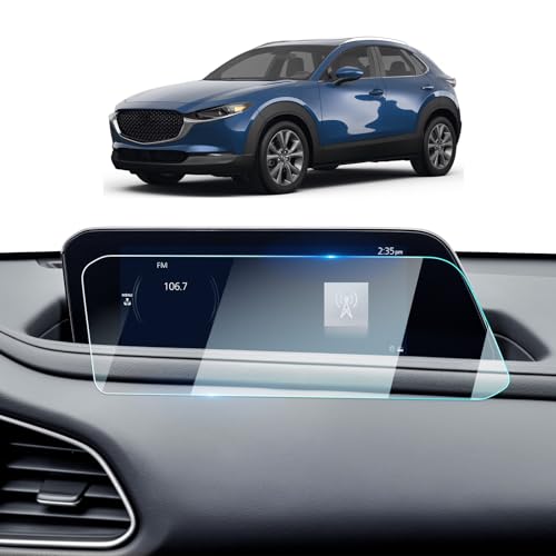 2026 CX-30 Screen Protector For 2019-2026 Mazda CX-30 (2.5 S/Select Sport/Preferred/Carbon Edition/Premium) 8.8-Inch Touchscreen 2026 CX-30 Accessories 9H Tempered Glass [NO Fingerprint&Scratches]