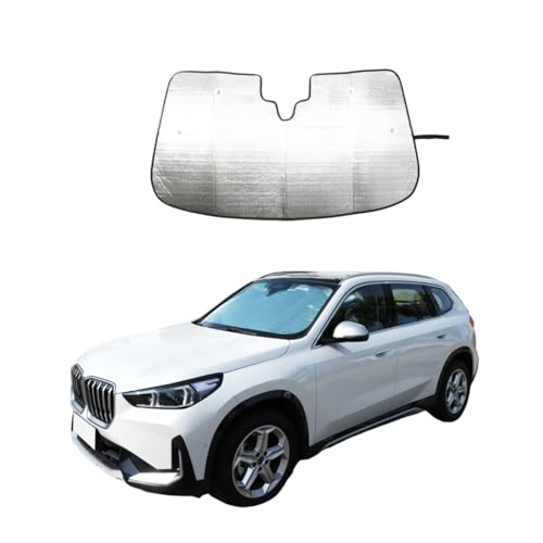 �ԗp�t�����g�K���X�T���V�F�[�h BMW X1/iX1/X2/iX2 2023-2024�p �ԗp�܂肽���ݎ�UV���C���t���N�^�[ �I�[�g�t�����g�E�B���h�E�K���X�T���V�F�[�h�A���O���T���o�C�U�[�v���e�N�^�[(�X�^�C��B)