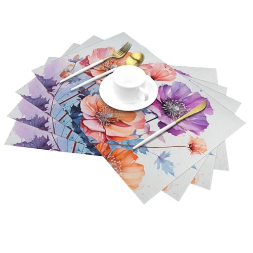 Sets de table antidérapants lavables pour protéger des plats chauds