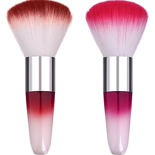 eBoot 2 Pieces Soft Nail Art Dust Remover Powder Brush Cleaner for Acrylic