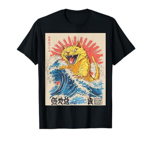 Katzilla Catzilla - Regali Kawaii per amanti dei gatti Maglietta