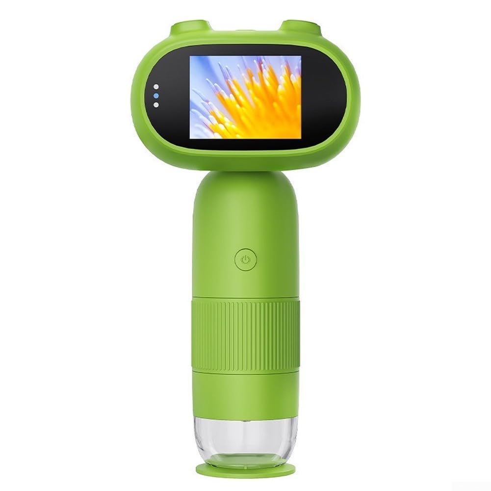 Digitales Mikroskop Kinder für 1000x 2MP IPS Display Digitales | 2MP Sensor, 2-Zoll-IPS-Bildschirm, für 1000x Vergrößerung, klare Bilder von Insekten und Pflanzen