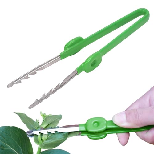 18,7x4,1cm Pinzas De Jardinería - Acero Inoxidable Pinzas Largas Multiusos, Bonsai Tool Pinzas, Acero Inoxidable Pinzas De Jardinería, Pinzas De Precisión Rectas Y Curvas para Jardín, Cocina