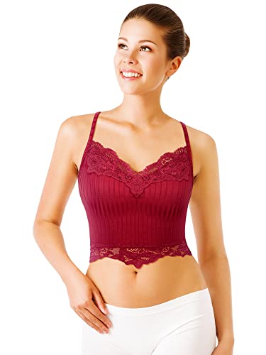 6 Pack Fairy Grunge Y2K Tops, Lace Patchwork Crop Tops Ribbed Knitted Cropped Cami Tank Top Y2K Clothing for Women Girls4