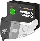 Everalo Visiera Compatibile con Shark Skwall i3 - DSkwall 3 - Ridill 2 - Skwal Cup - VZ400 (Fotocromatico)