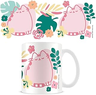 Pyramid International Pusheen Ceramic Mug in Presentation Gift Box (Tropical Design) 315ml - Official Merchandise