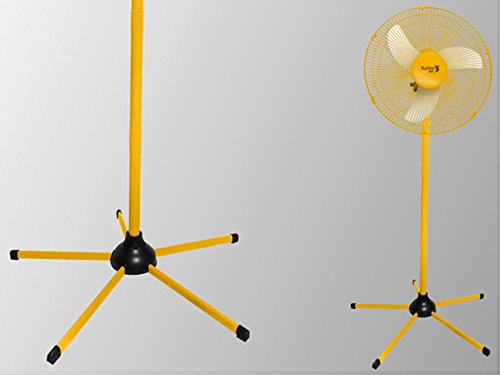 Ventilador De Coluna 50cm - Amarelo - Turbo Tufão Oscilante Loren Sid Bivolt