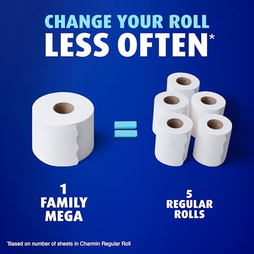 charmin ultra soft cushiony touch toilet paper 24 family mega rolls  123 regular rolls packaging may vary
