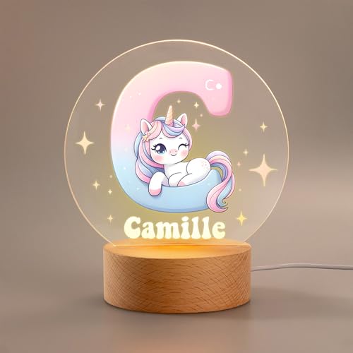 CALLIE Personalized Fantasy Night Light, Customizable Name and Initial with