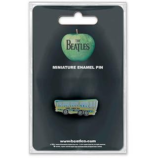 Beatles Magical Mystery Tour Bus Mini Pin Badge - Les Beatles, Paul McCartney, John Lennon, RIngo Starr, George Harrison