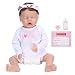 BHDD Poupée bébé, poupée Fille en Silicone Souple, Cheveux lavés et peignés pour Les Filles de Cadeau d'anniversaire de Noël