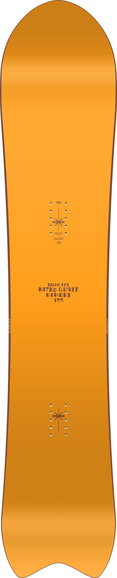 Nitro Snowboards Dinghy BRD 23 Planche à Poudre compacte Large pour Homme