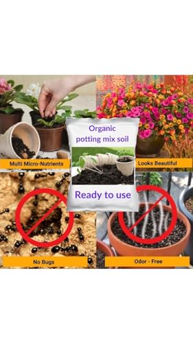 Image of Home Garden Potting Soil Mix for Plant- 5 Kg. Ready to Use All Purpose Home Garden Balcony Gardening Potting Soil Mix