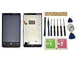Verwendung: Nicht Original nur Ersatzteile für alte, kaputte, gesprungene oder defekte Nokia Lumia 920 LCD Display mit Rahmen schwarz