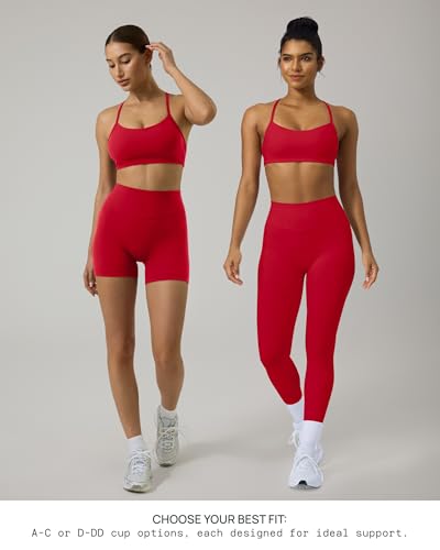 Image of PAVOI ACTIVE Yoga Racerback Bras for Women - Buttery Soft Low Support Scoop Neck Y-Back Thin Strap Sports Bra - FlexFlow