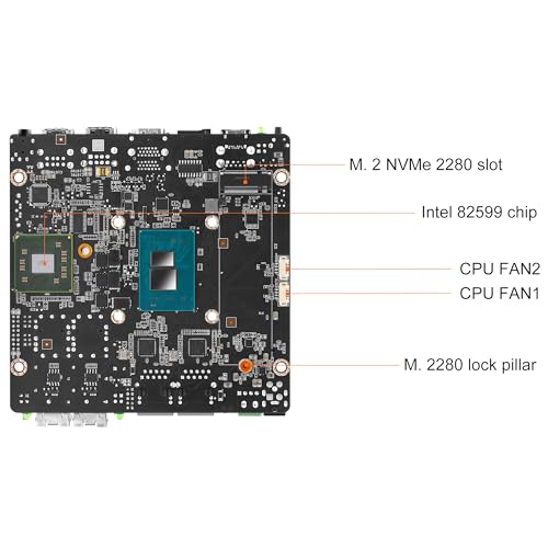 Image of FakestarPC Mini Firewall Core I3 N305 Fanless,4 LAN Firewall Mini PC,2x10G SFP+ 2xi226-V 2.5G RJ45 LAN,WiFi Slot, 6*USB, 2*HDMI, 2* COM,No DDR5 No NVMe
