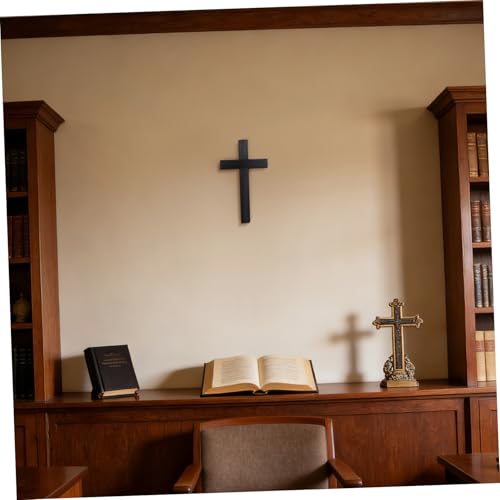 Cruz grande de madera para orar en casa decorativa para iglesia 5