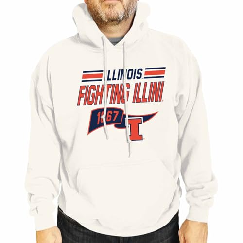 Campus Colors NCAA Adult Unisex Varsity Club Pennant Hooded Fleece
