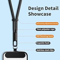 XCHKRM Anti Theft Phone Wrist Strap With 2 Metal Tether Tabs,Adjustable Wristlet & Hand Cell Phone Lanyard for Women and Men — image 7