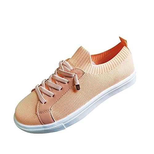 Woaikeyu Zapatillas de deporte para mujer, transpirables, informales, de moda, para exteriores, fitness, fitness, etc, rosa, 39 EU