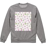 [igsticker] プリント トレーナー 8.8オンス メンズ レディース ユニセックス 長袖 スウェット S サイズ クルーネック グレー 014093 ひな祭り お祝い