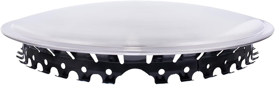 United Pacific 13" Brushed Stainless Steel Wheel Cover (4/Set) (RDC01-13)