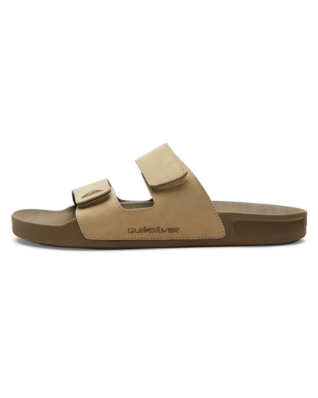 Quiksilver Sandalia de Cuero Rivi de Doble Ajuste para Hombre