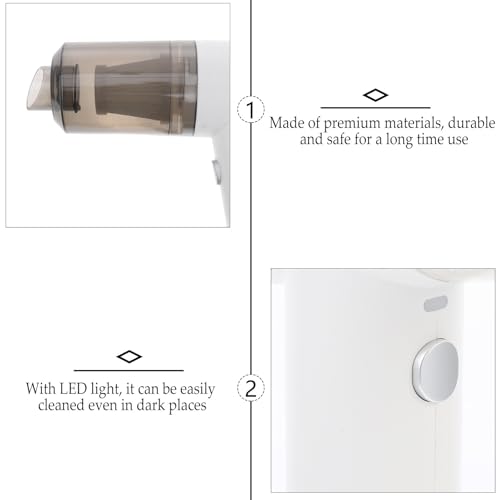 Aspiradora inalámbrica Beaupretty blanca con luz led portátil para coche y hogar 8