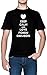 Keep Calm and Love Fondu Creusois Negro Hombre Camiseta Tamaño 3XL Black Men's tee Size 3XL
