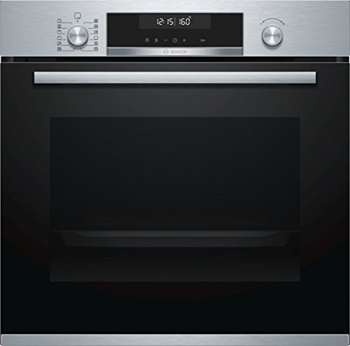 Bosch HBA578BS0 Serie 4 Einbau-Backofen / A / 71 L / Edelstahl / Klapptür / LCD-Display / 10 Beheizungsarten / AutoPilot 30 / Pyrolyse / 3D Heißluft