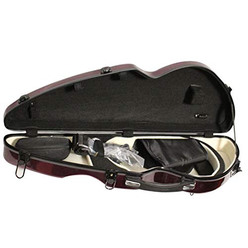 Vioolzakken en koffers Paarse viool harde case met hygrometer suspensie 4/4 full-size luxe verstelbare riemen (Color… - Image 5