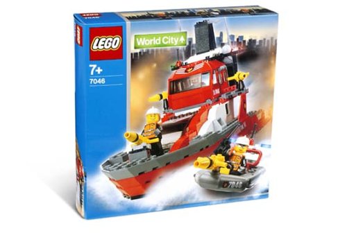 Preisvergleich Produktbild LEGO World City 7046 - Feuerwehrschiff