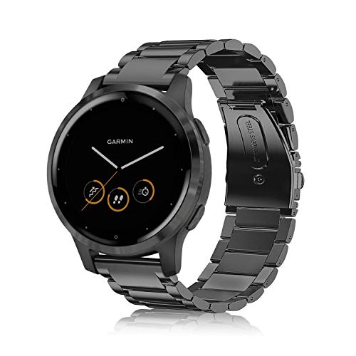 Fintie Metal Band Compatible with Garmin Vivoactive 4 45mm, Garmin Venu 3, Venu 2 45mm, Forerunner...