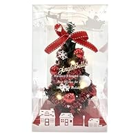 Amazon | クリスマスツリー 卓上 装飾付き ミニクリスマスツリー LED