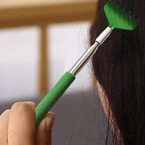 menolana Coçador de costas telescópico retrátil de aço inoxidável massageador prático para escritóri