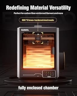 ELEGOO Centauri Carbon 3D Printer, CoreXY 500mm/s High Speed Printing with Auto Calibration, 320°C Nozzle and Built-in Camera, Ready to Print Out of the Box, 256x256x256mm Printing Size